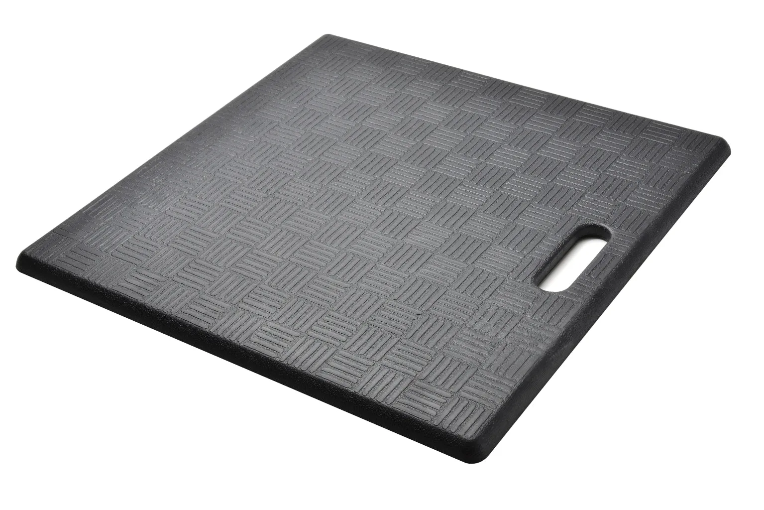 # 18001-31 Anti-Fatigue, Ergonomically Engineered, Non-Toxic, Non-Slip, Waterproof, All-Purpose PU Floor Mat, Basket Weave Pattern, 20" x 20" x .62" thickness, Black Color (1 Pack)