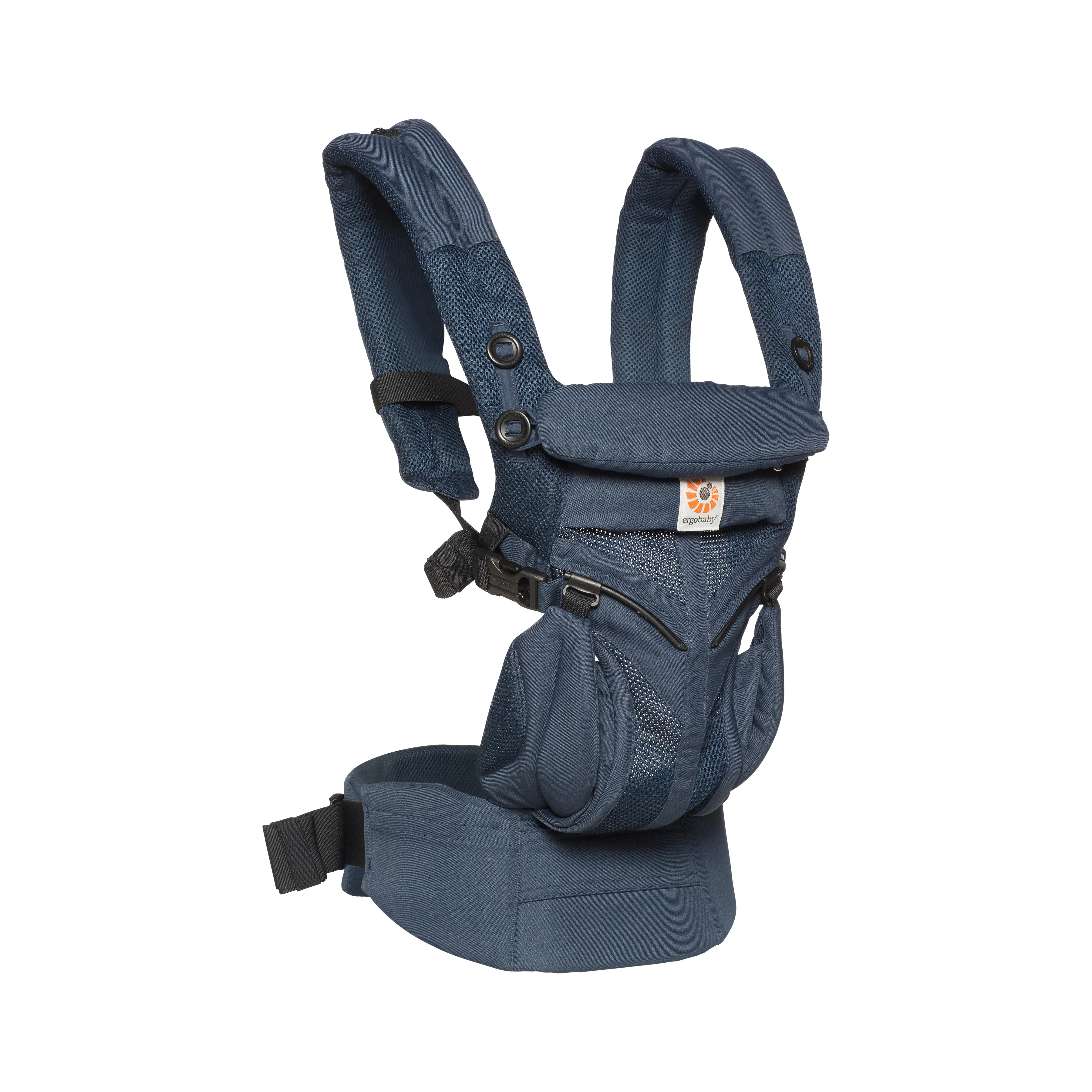 [1 year local warranty] Ergobaby Omni 360 Cool Air Mesh Baby Carrier - Midnight Blue