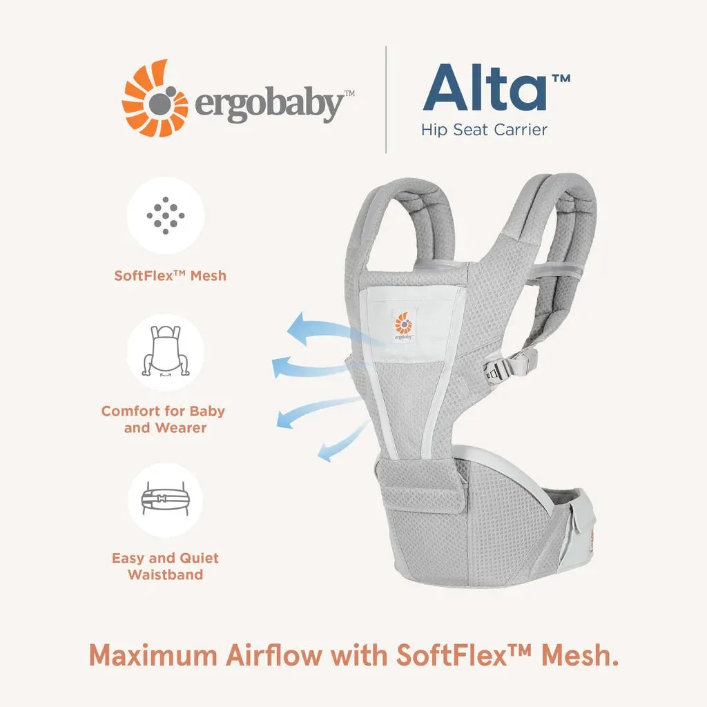 [10 year local warranty] Ergobaby Alta Hip Seat Baby Carrier - Midnight Blue