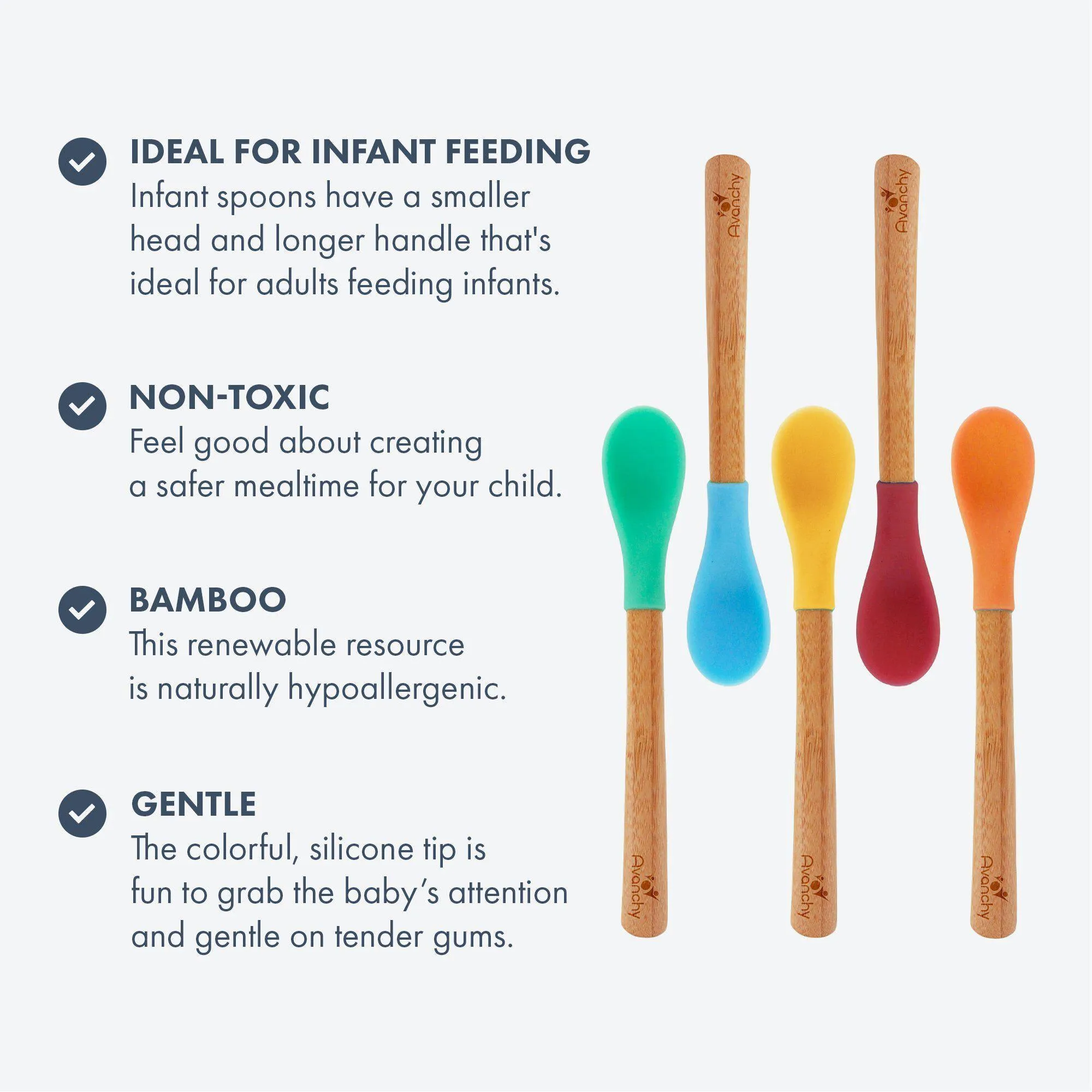 Avanchy Single Bamboo Infant Spoon