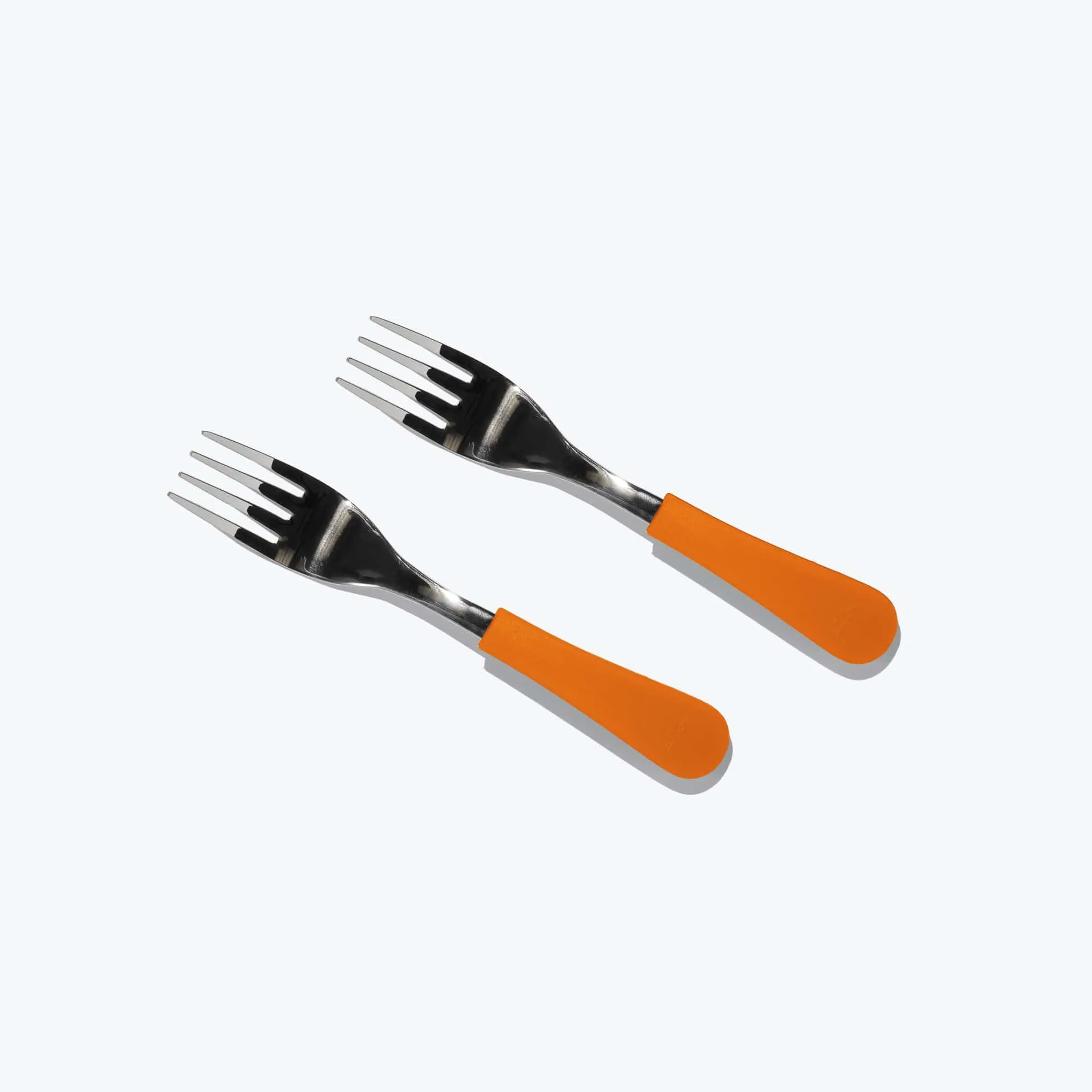 Avanchy Stainless Steel Baby Forks - Pack  of  2 - Orange