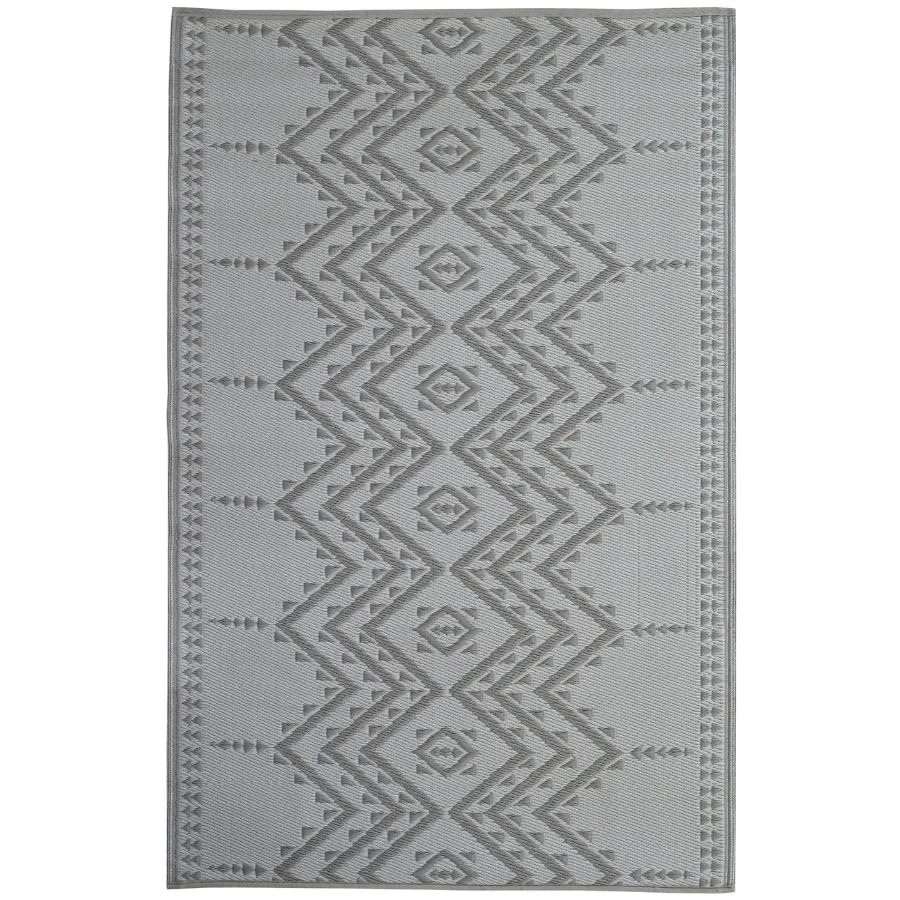 Ayana Grey Recycled Plastic Outdoor Rug