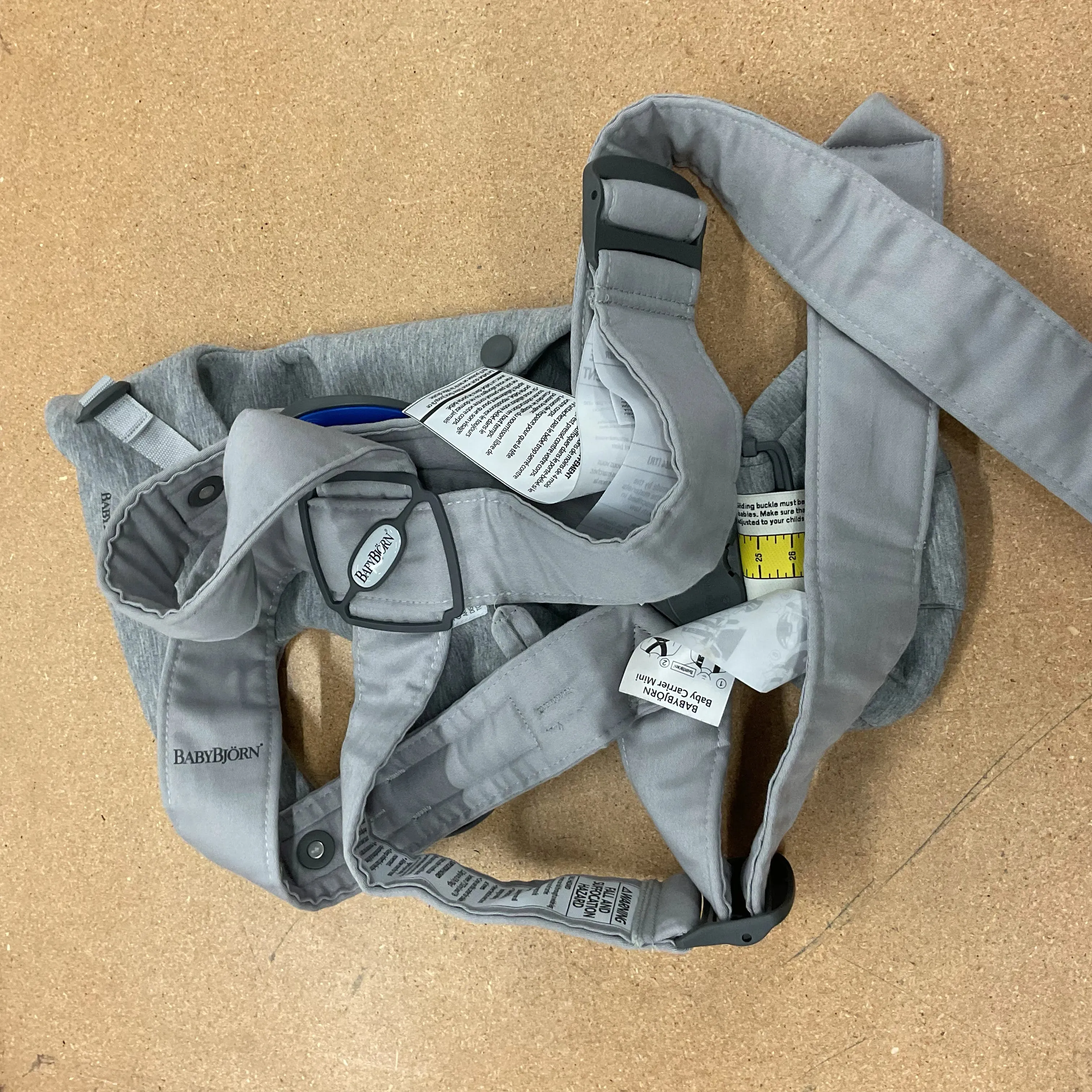 Baby Carrier Mini - Light Grey Cotton (See Description)