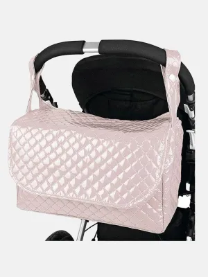 Baby Quilted Changing Bag - Baby Pink