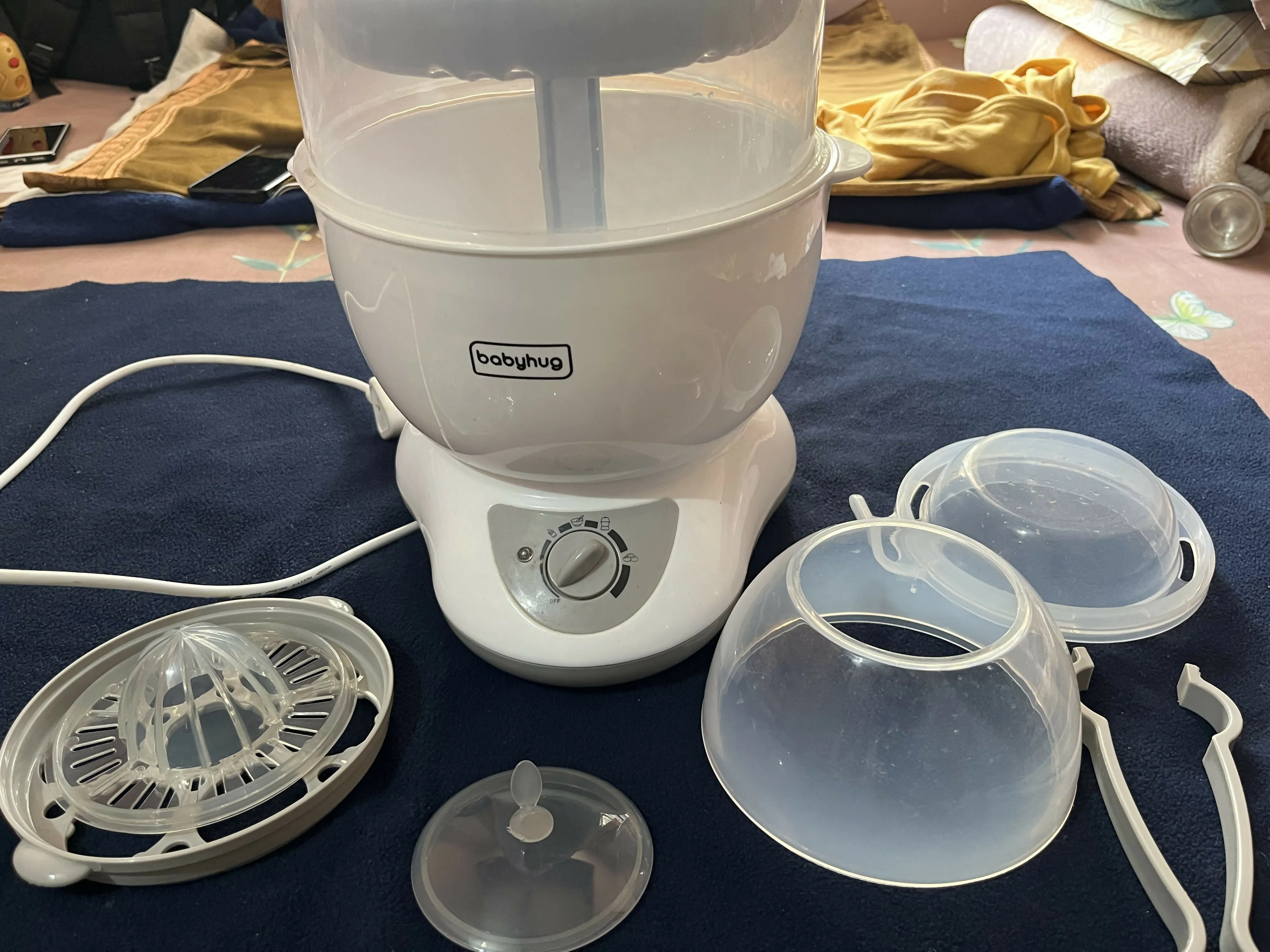 BABYHUG 6-in-1 bottle sterilizer cum warmer