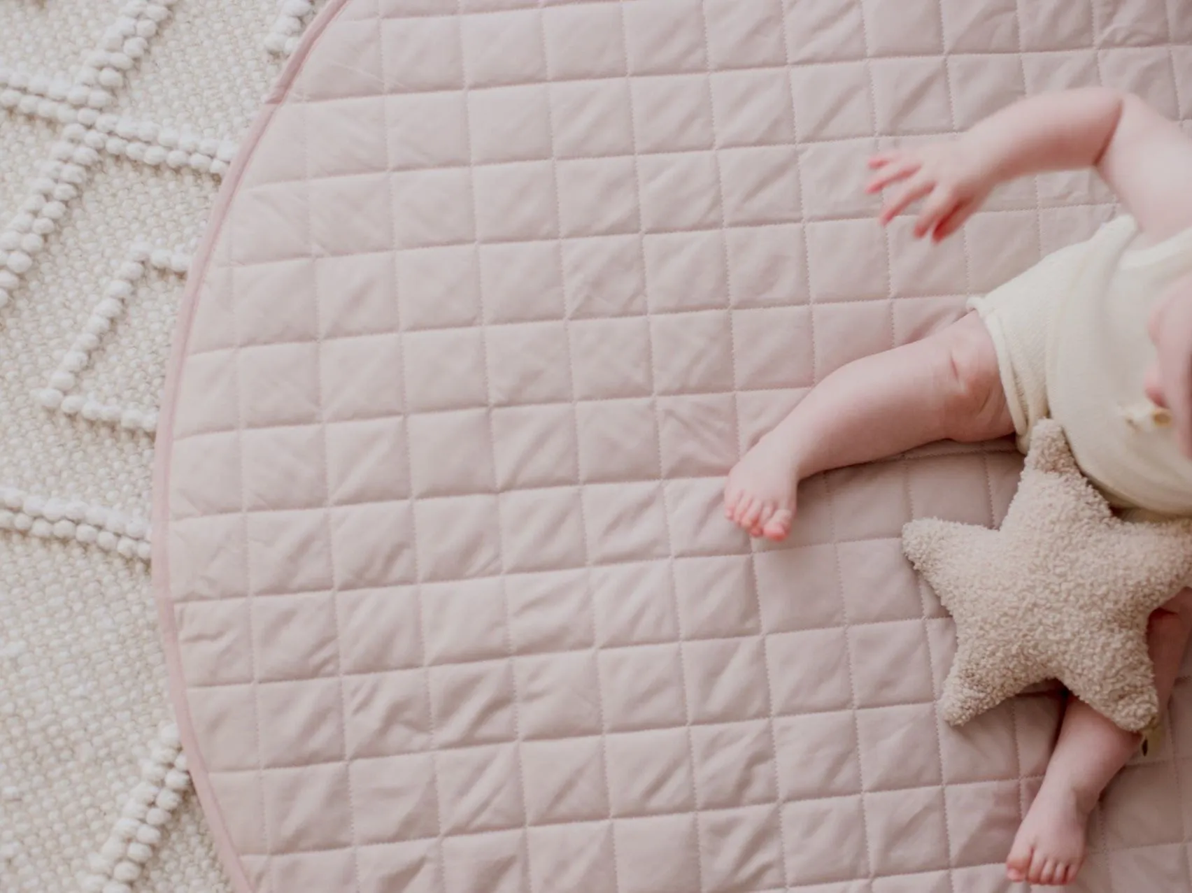 Bambella Designs Padded Waterproof Play Mat | Lullaby Pink