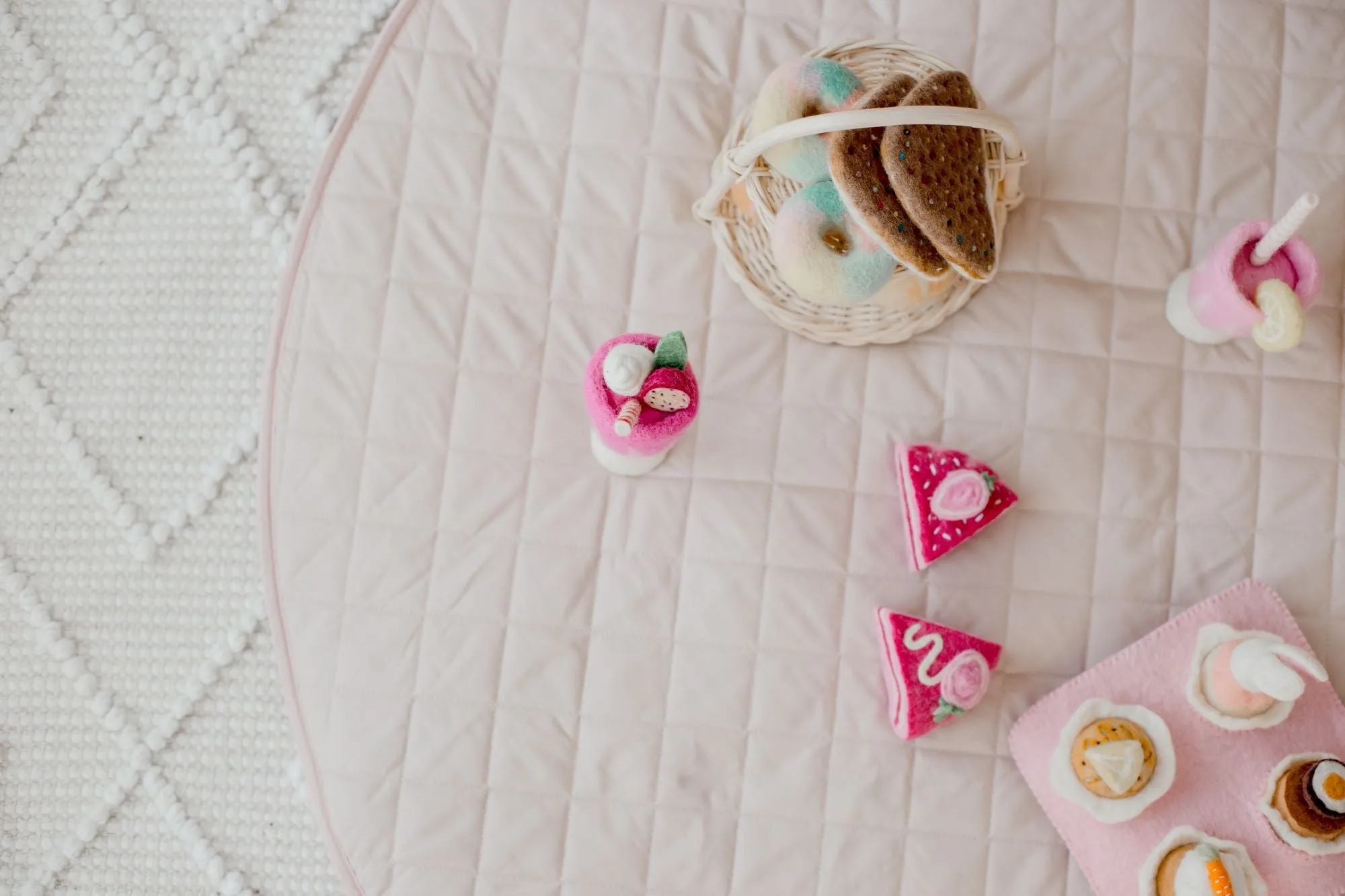 Bambella Designs Padded Waterproof Play Mat | Lullaby Pink