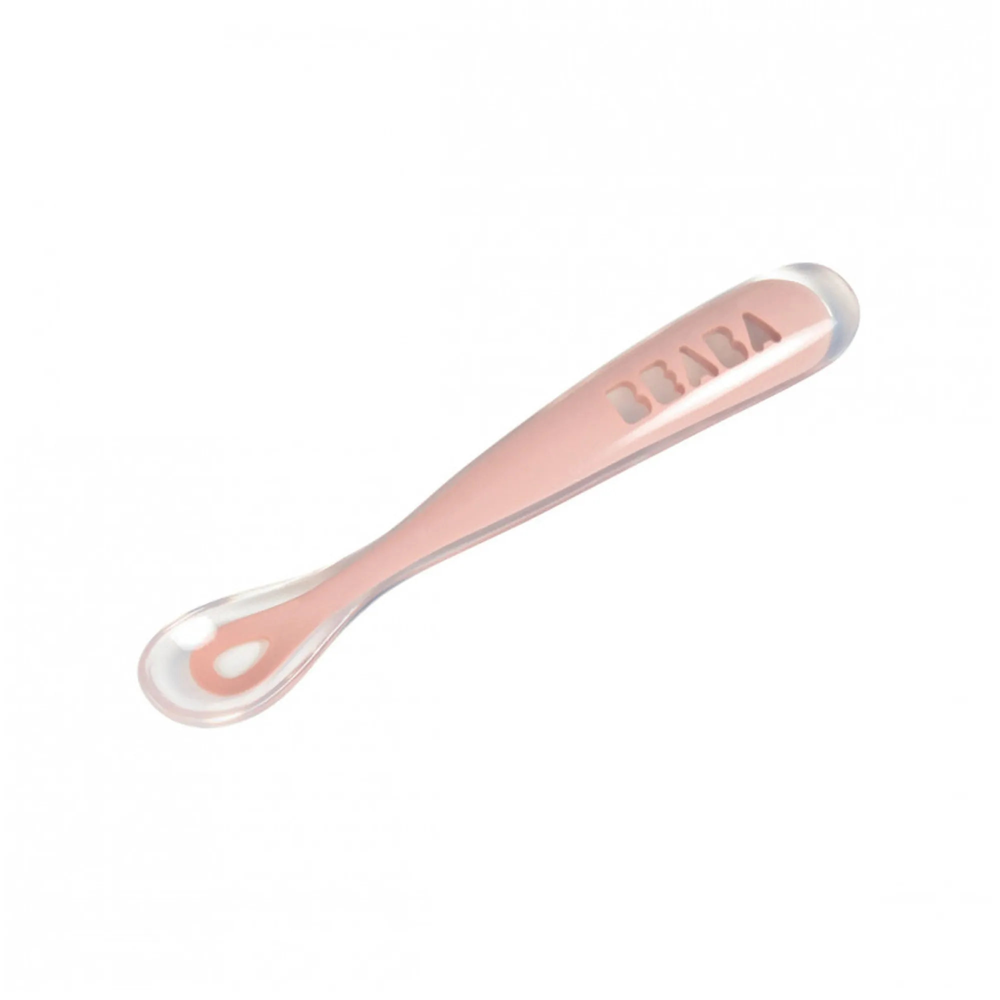 BEABA First Foods Single Silicone Spoon - Rose