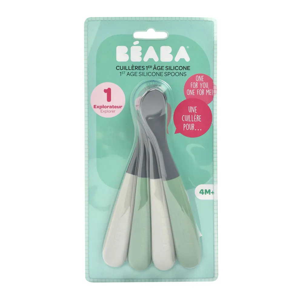 Beaba Silicone Baby Spoon Set