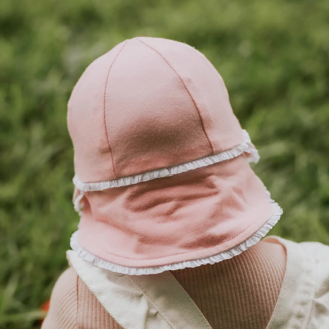 BEDHEAD LEGIONNAIRE HAT RUFFLE TRIM BLUSH