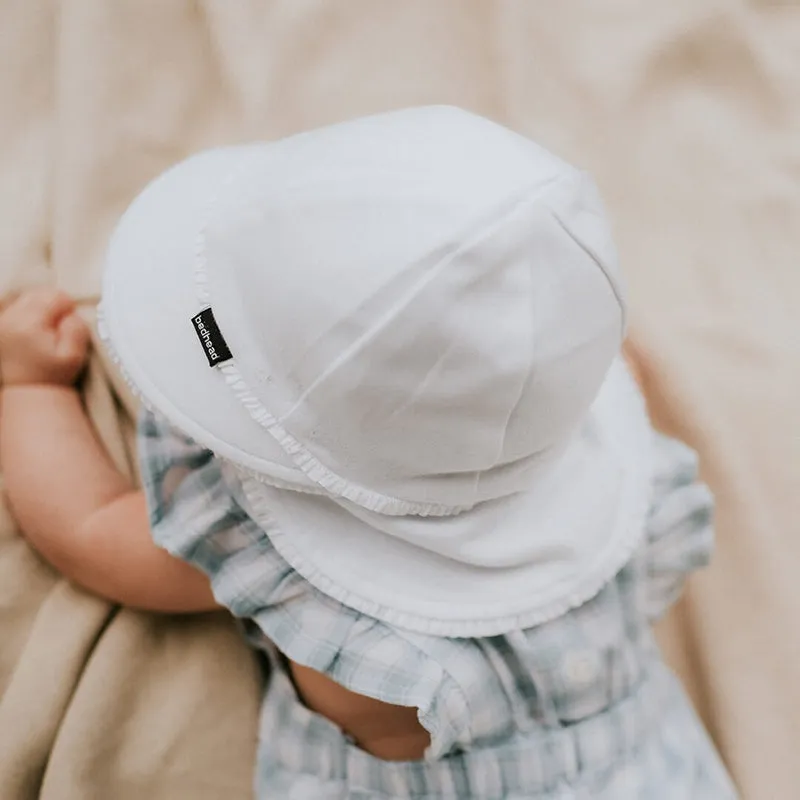 Bedhead Legionnaire Hat Ruffle Trim - White