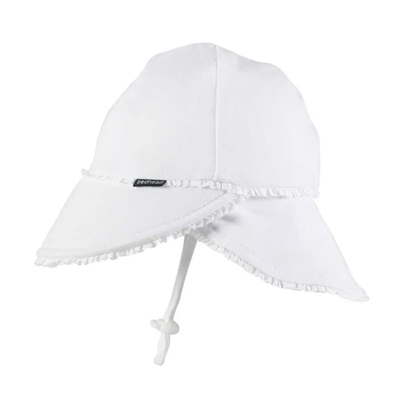 Bedhead Legionnaire Hat Ruffle Trim - White