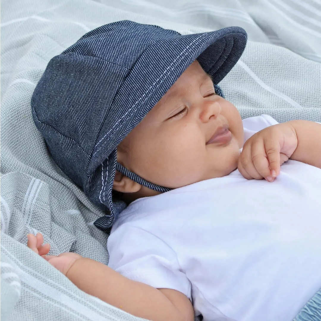 Bedhead Legionnaire Hat with Strap - Denim