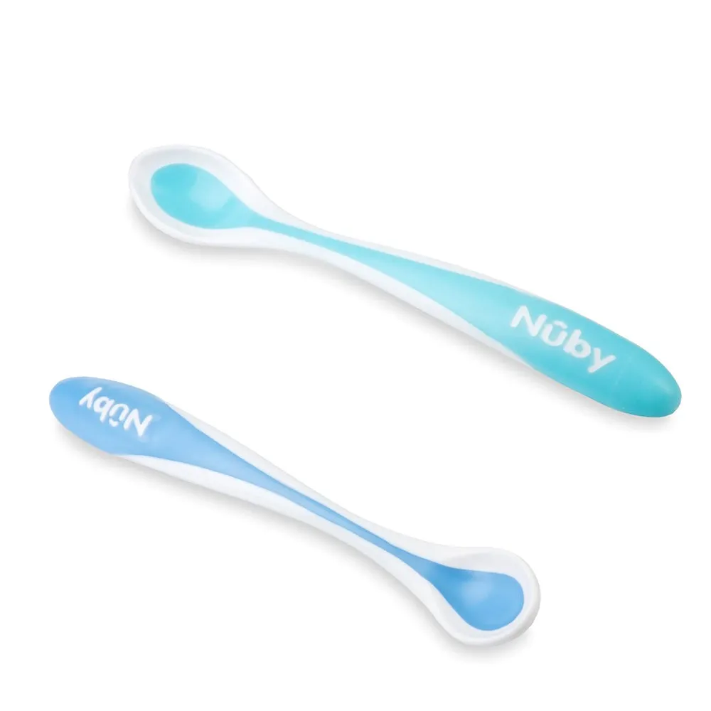 Blue And Green Hot Safe Spoons Pack Of 2