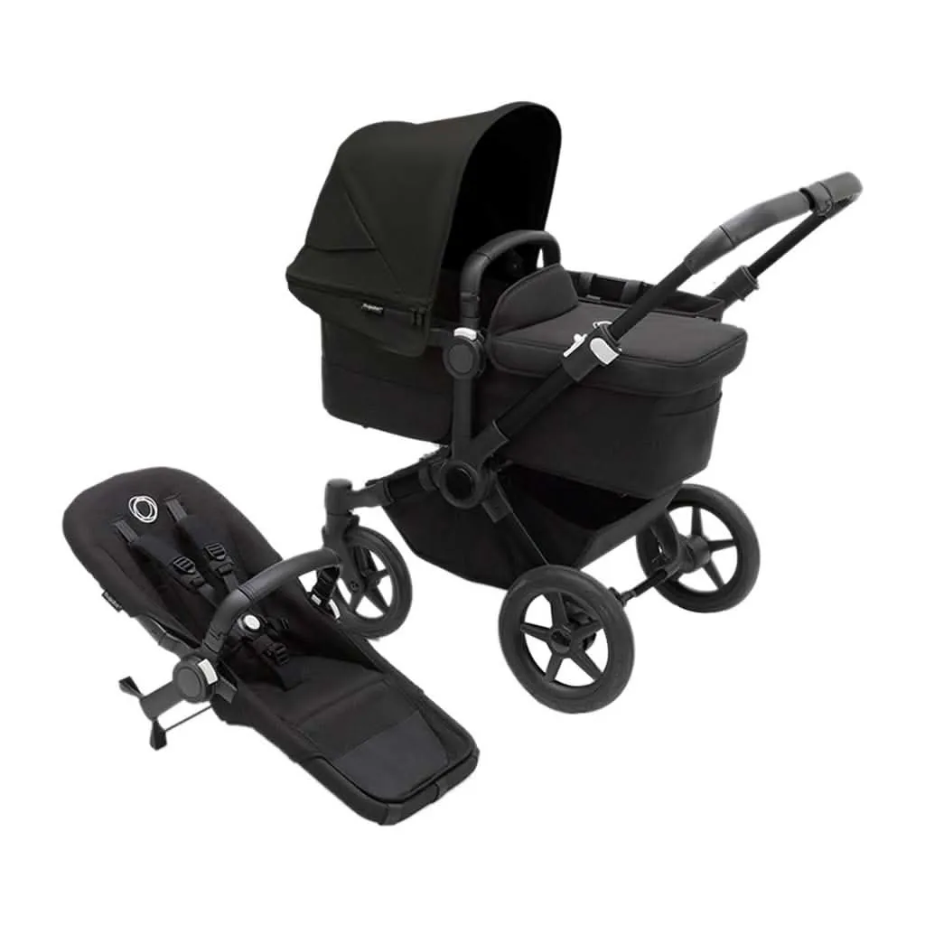 Bugaboo Donkey 5 Mono Complete Stroller, Aluminum / Midnight Black / Midnight Black