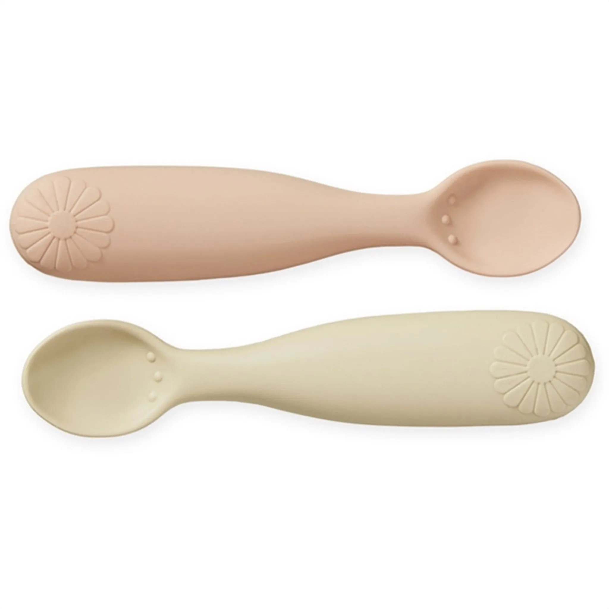 Cam Cam Copenhagen Silicone Spoons 2-pack Flower Coral Mix