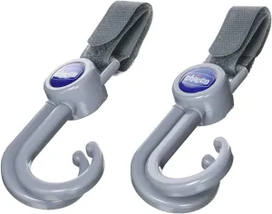 Chicco Universal Double Hook for Stroller, Grey