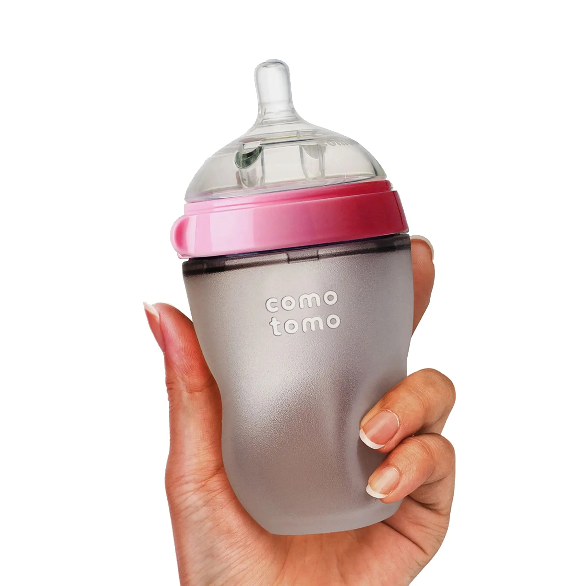 COMOTOMO Silicone Baby Bottle 250ml - Pink