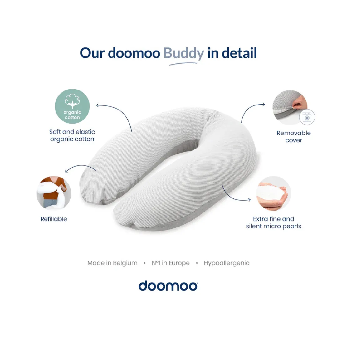 Doomoo Buddy Nursing Pillow - Chine White