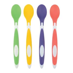 Dr. Browns Soft-Tip Spoon, 4-Pack (Yellow, Green, Purple, Red)