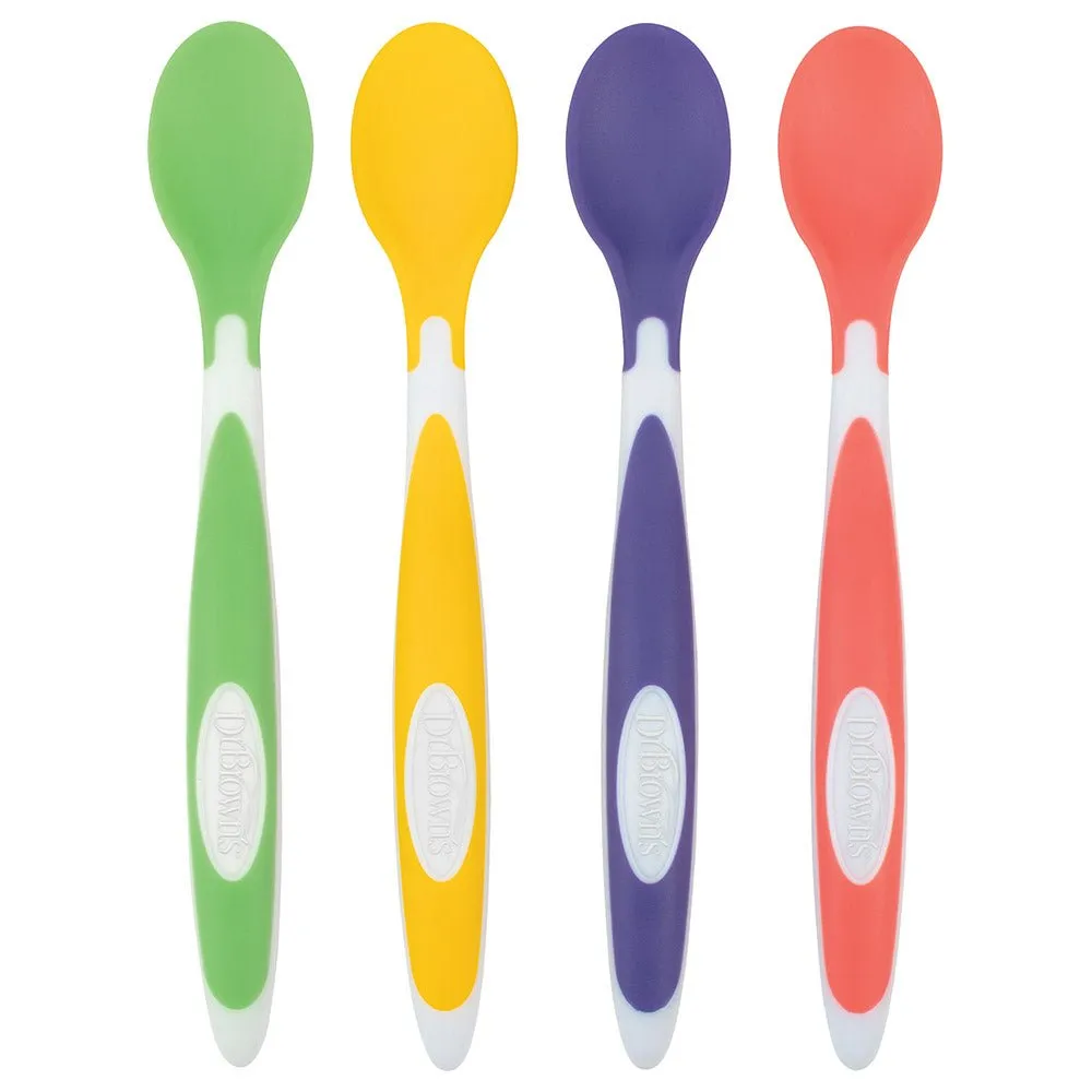 Dr.Brown's Soft Tip Spoons, 4-pack - Multicolor