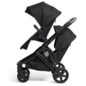 Edwards & Co Olive Double Stroller - Black Luxe