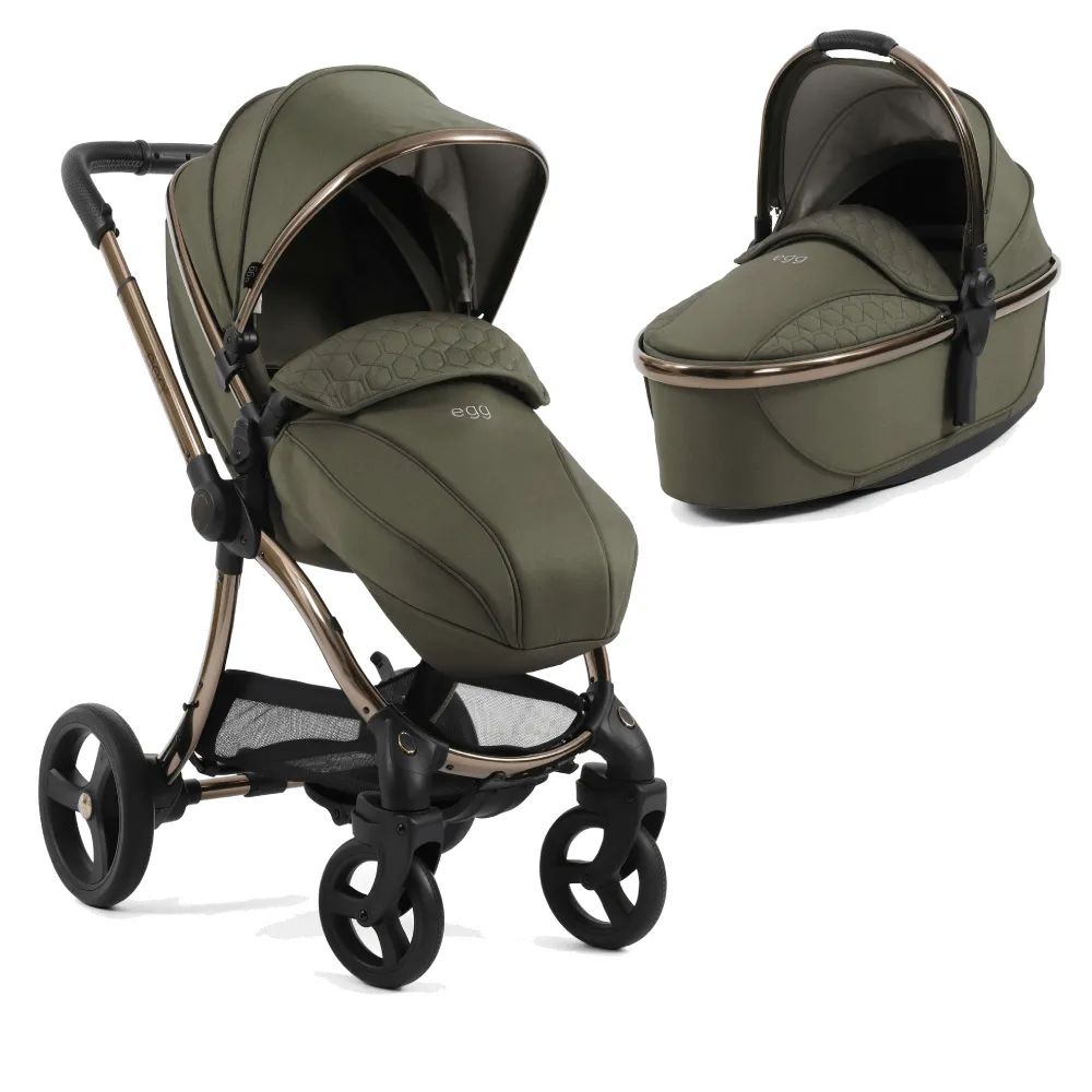 Egg 3 Stroller and Carrycot - Hunter Green