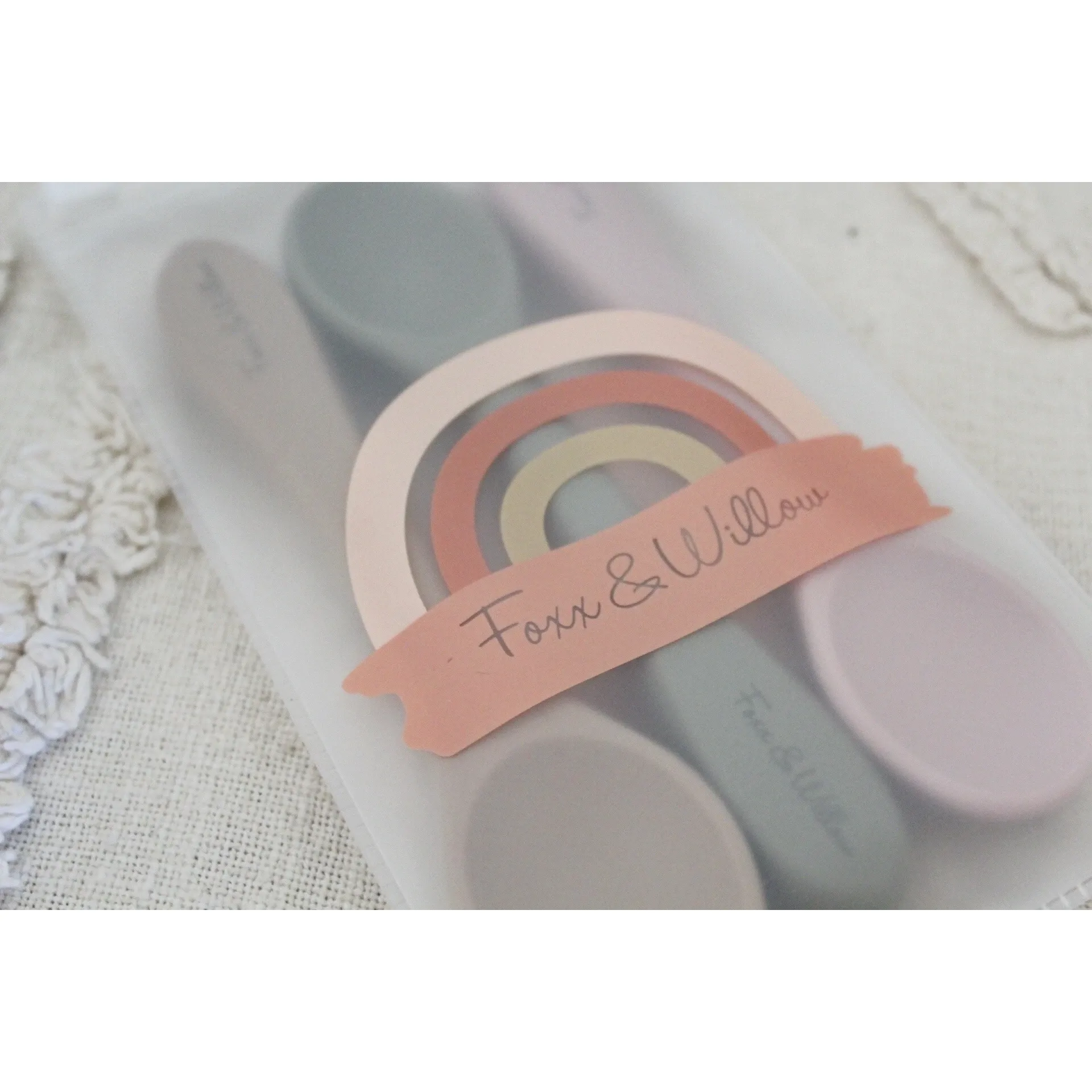 Foxx & Willow - All Silicone Spoon - 2 Pack - Cinnamon