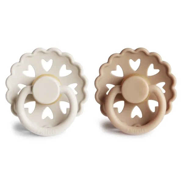 FRIGG Andersen Natural Rubber Baby Pacifier (Cream / Silky Satin)