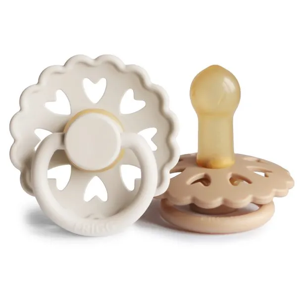 FRIGG Andersen Natural Rubber Baby Pacifier (Cream / Silky Satin)