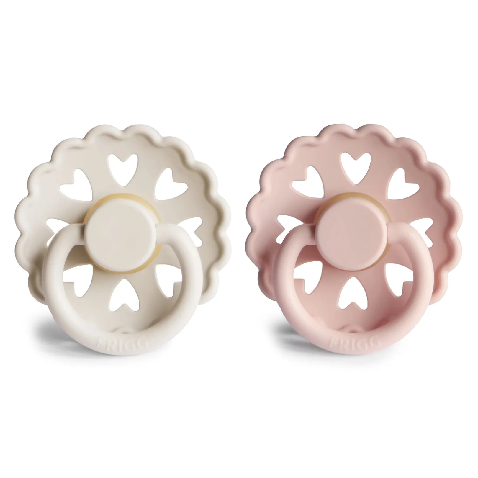 FRIGG Anderson Fairytale Natural Rubber Baby Pacifier - Cream/Blush