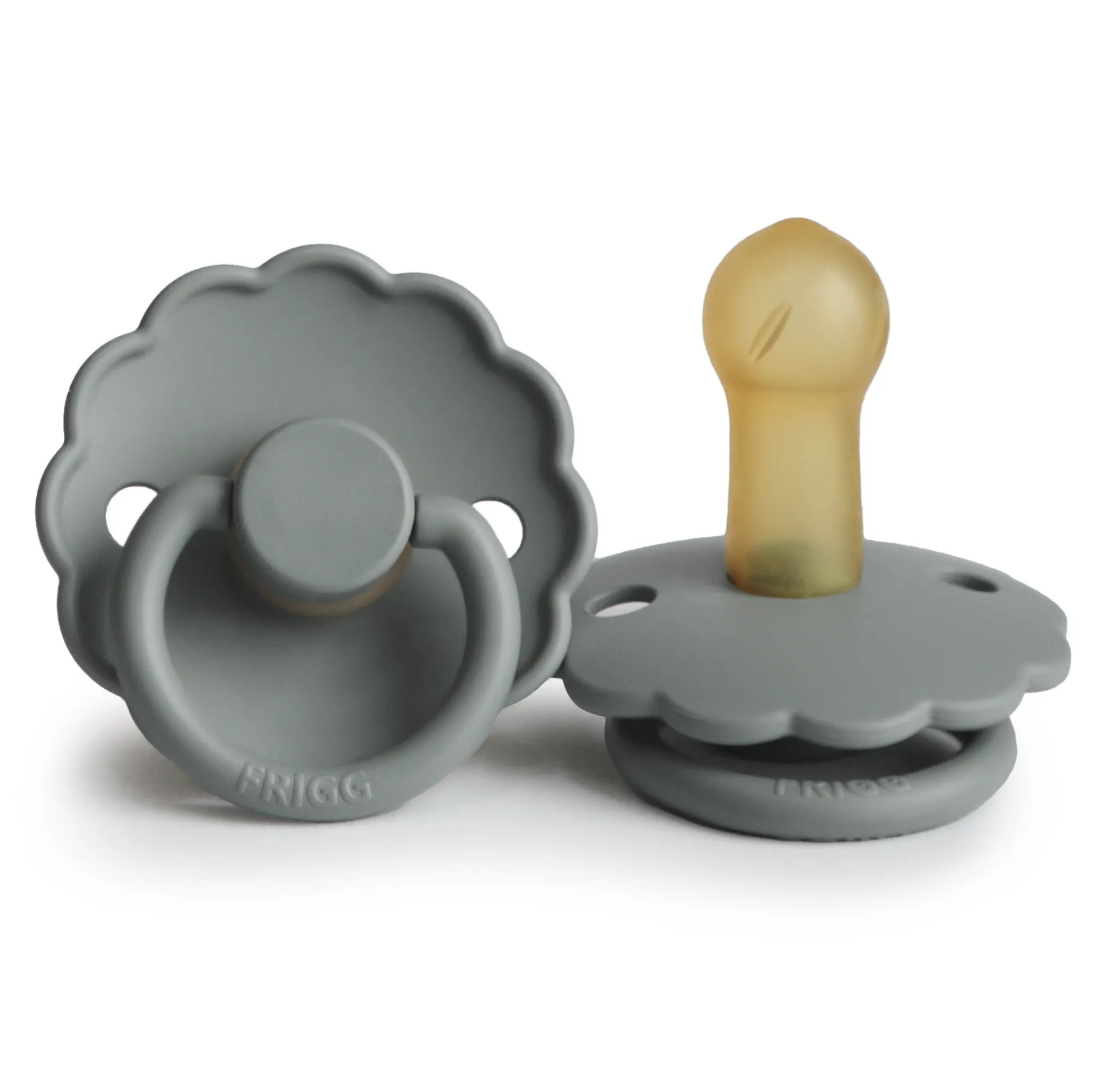 FRIGG Daisy Latex Baby Pacifier 1-Pack French Gray