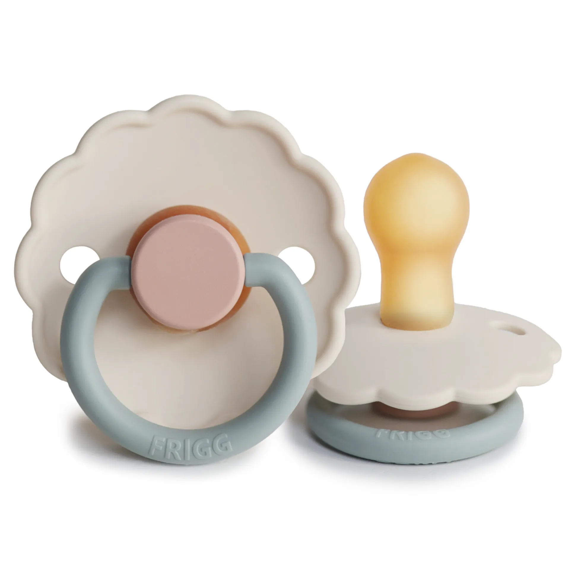 FRIGG Daisy Latex Baby Pacifier 2-Pack Breeze/Cotton Candy