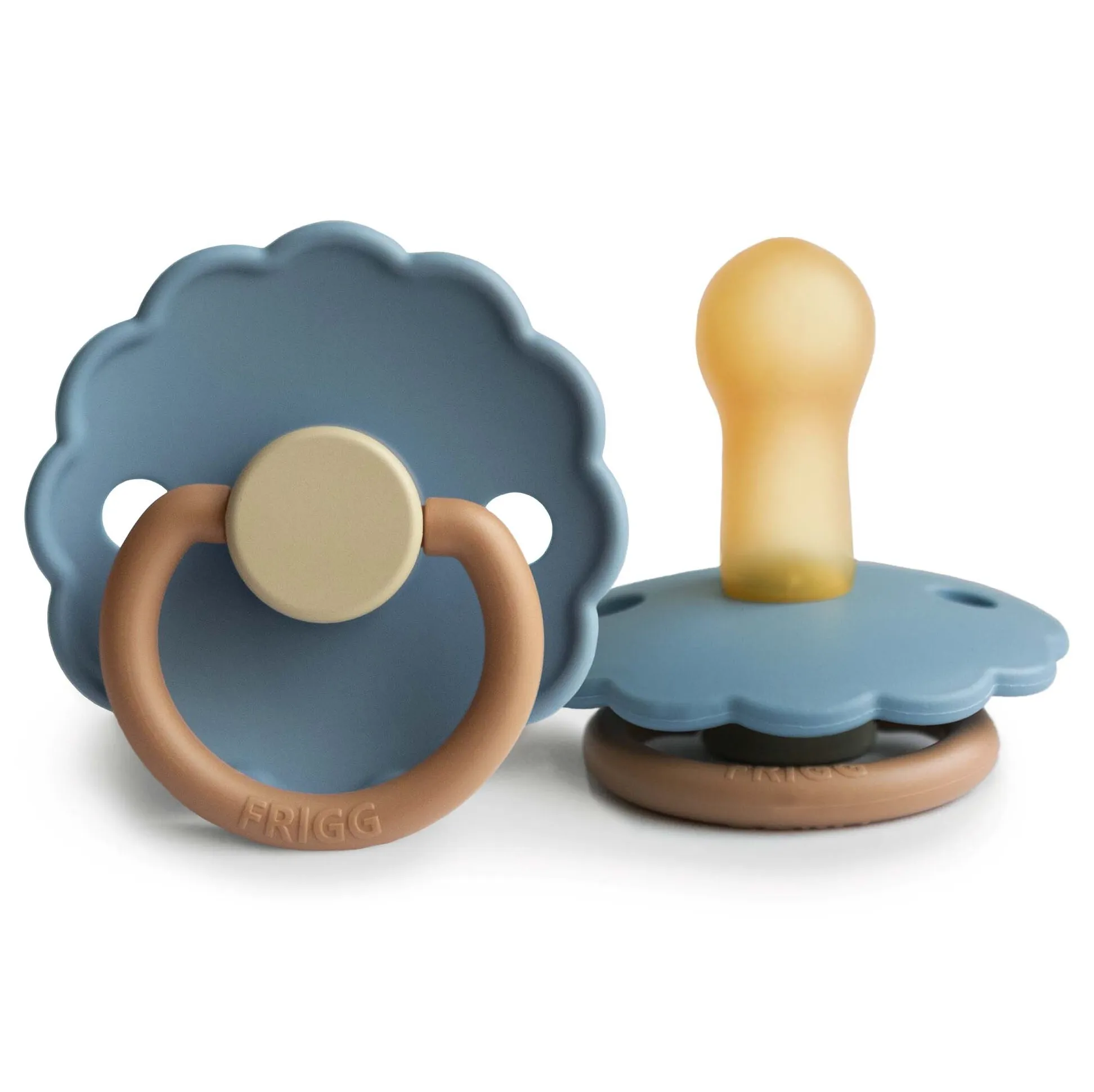 FRIGG Daisy Latex Baby Pacifier 2-Pack Breeze/Cotton Candy