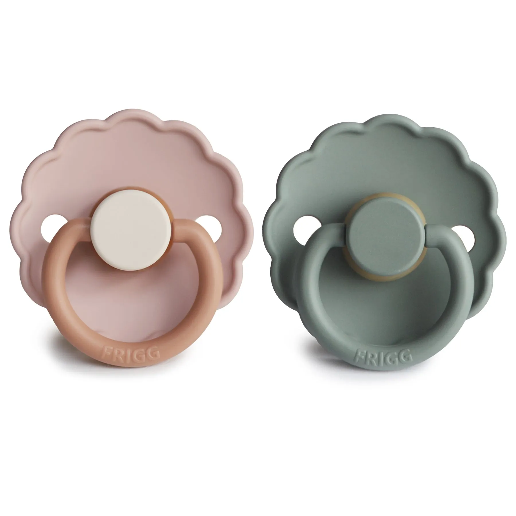 FRIGG Daisy Natural Rubber Baby Pacifier | 2-Pack