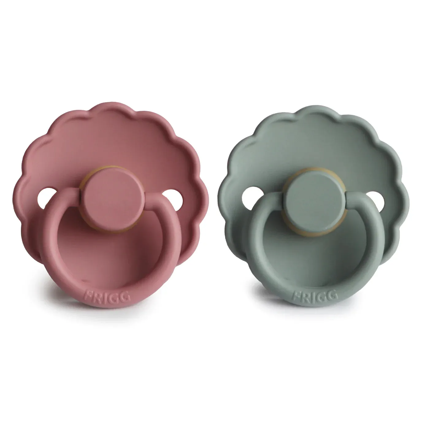 FRIGG Daisy Natural Rubber Baby Pacifier | 2-Pack