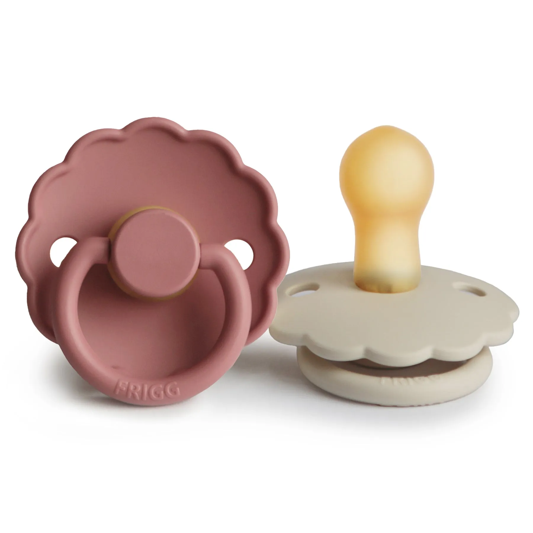 FRIGG Daisy Natural Rubber Baby Pacifier | 2-Pack