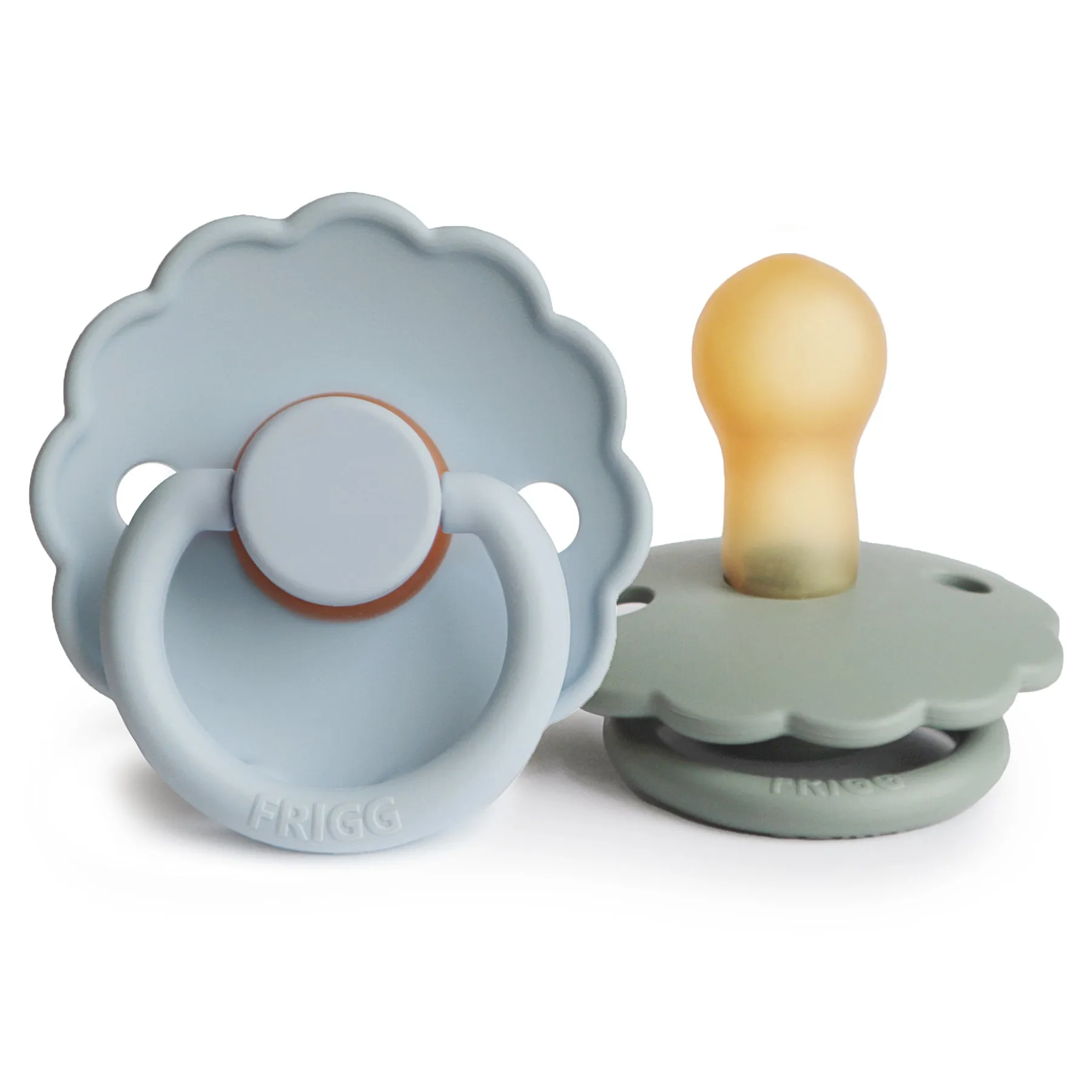 FRIGG Daisy Natural Rubber Baby Pacifier | 2-Pack