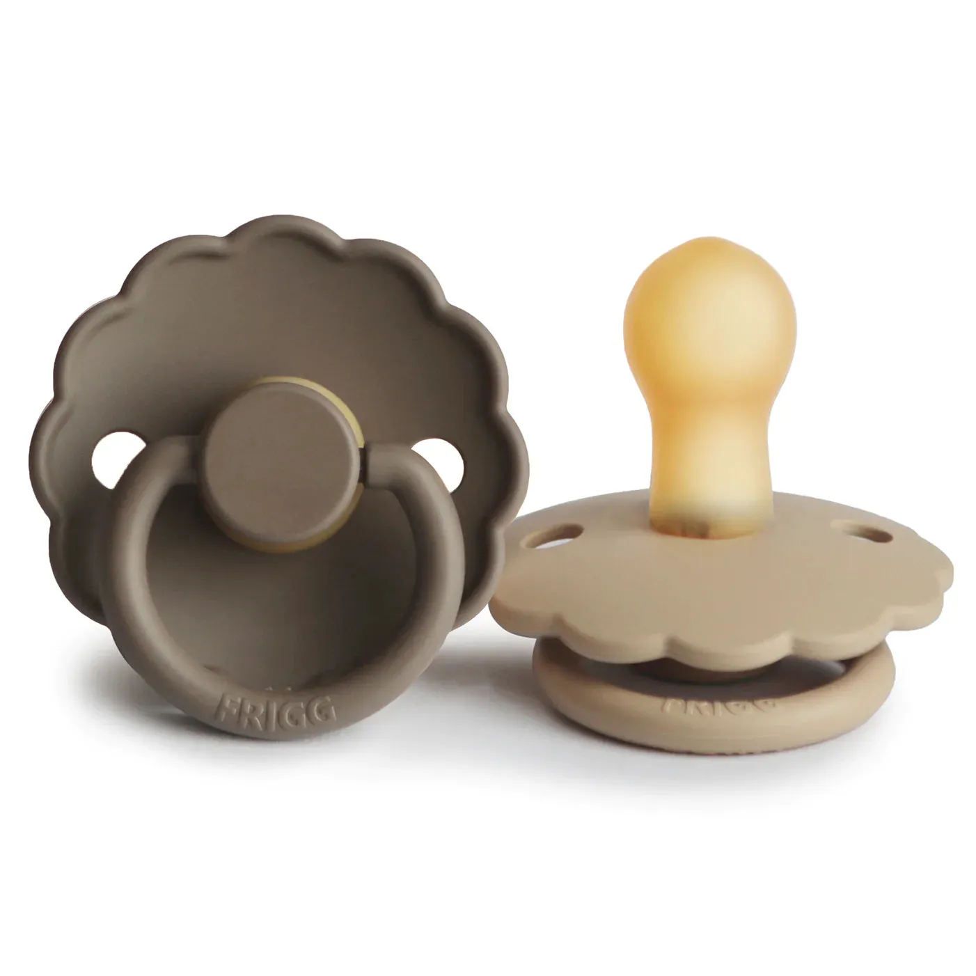 FRIGG Daisy Natural Rubber Baby Pacifier | 2-Pack