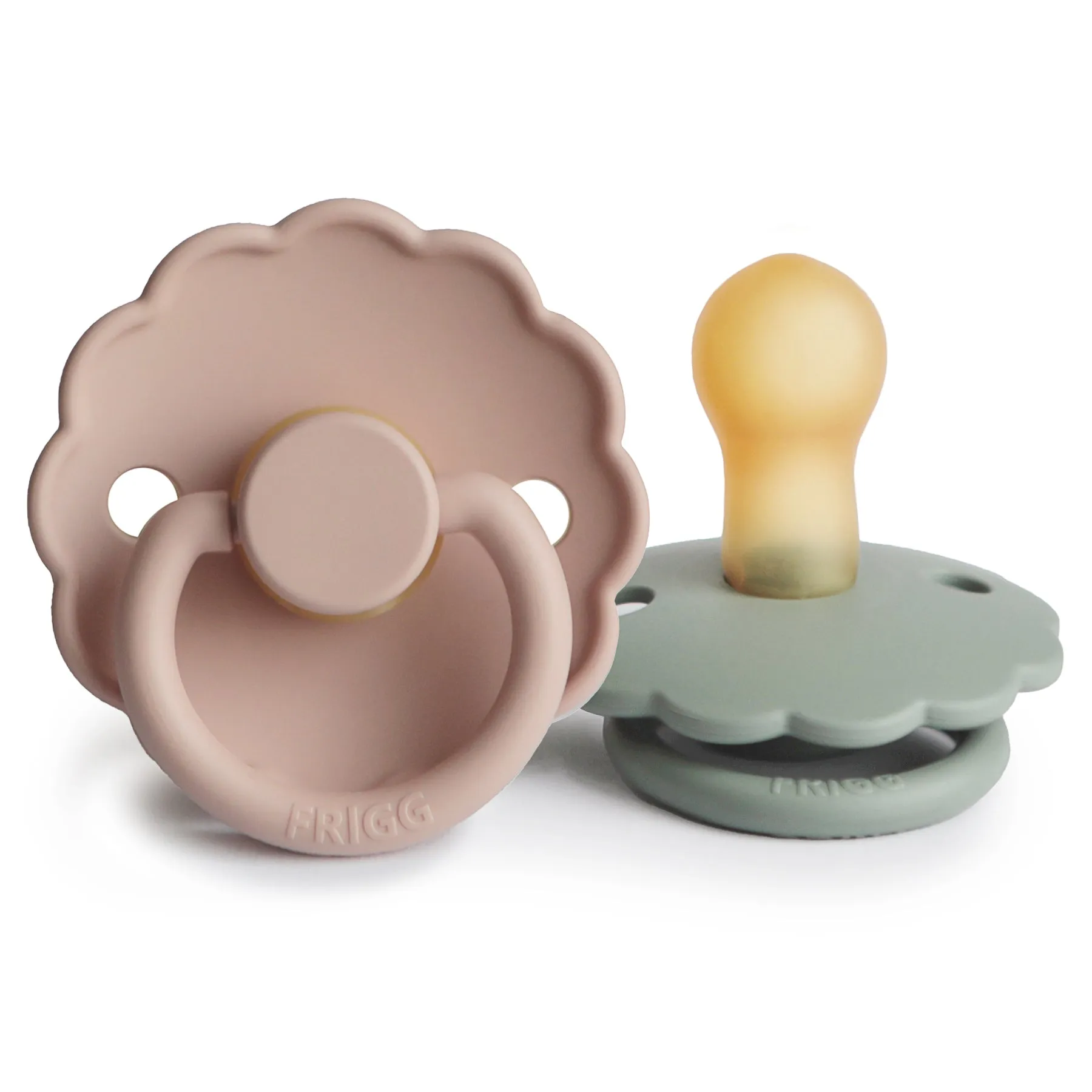 FRIGG Daisy Natural Rubber Baby Pacifier | 2-Pack