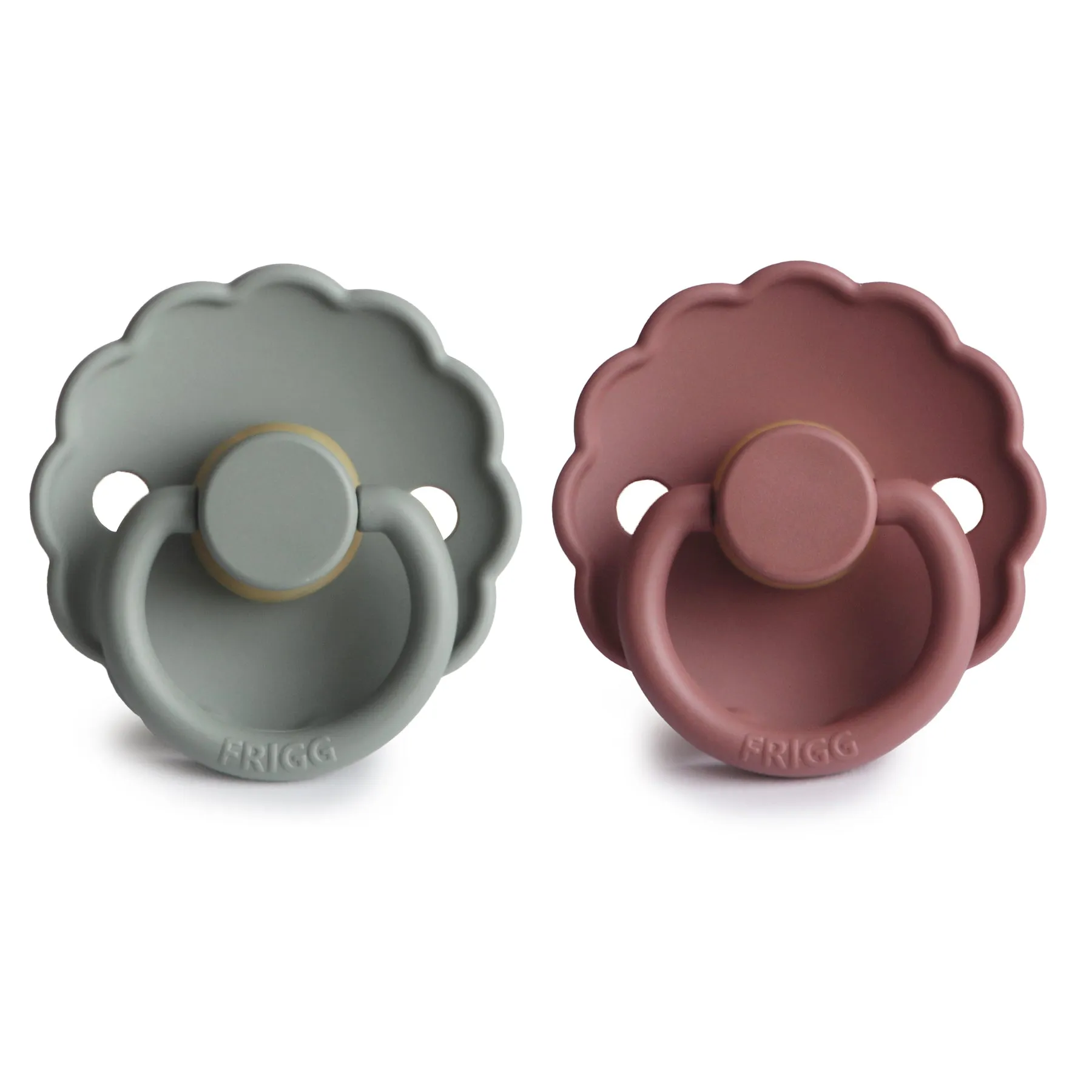 FRIGG Daisy Natural Rubber Baby Pacifier | 2-Pack