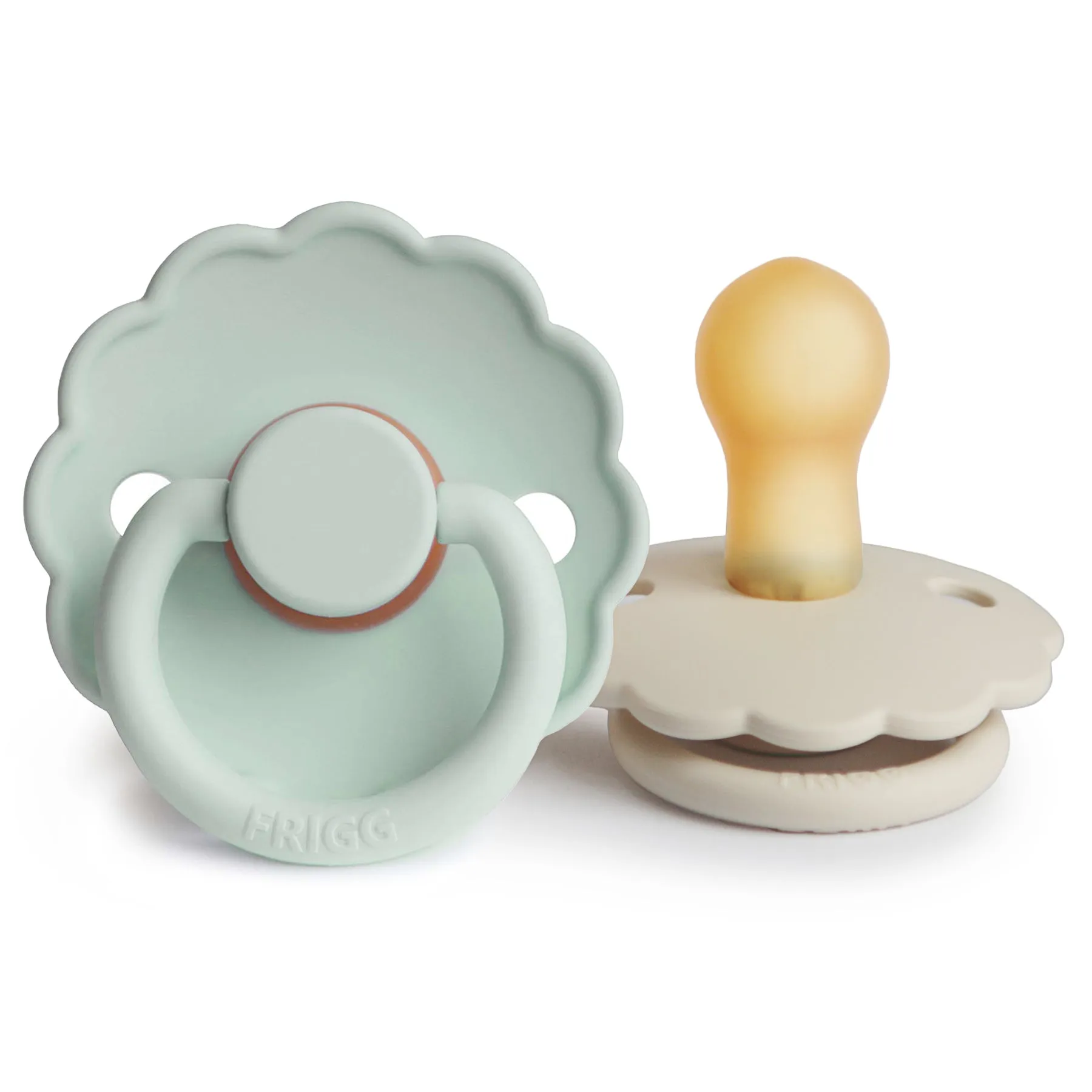 FRIGG Daisy Natural Rubber Baby Pacifier | 2-Pack