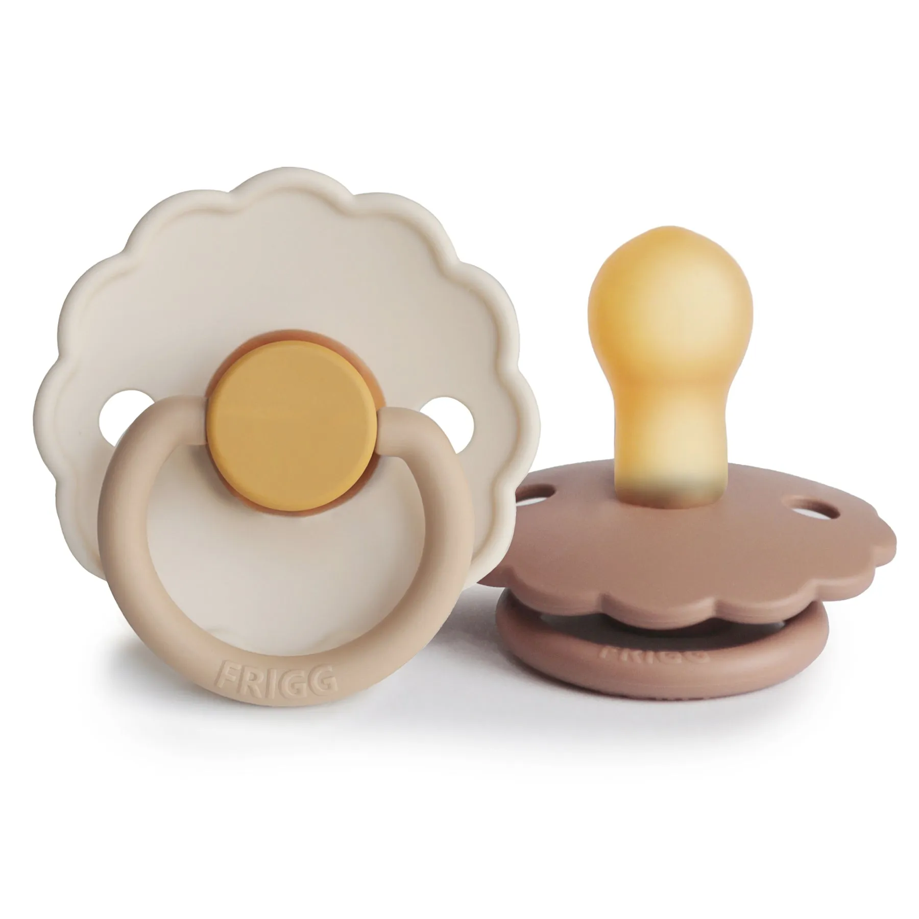 FRIGG Daisy Natural Rubber Baby Pacifier | 2-Pack