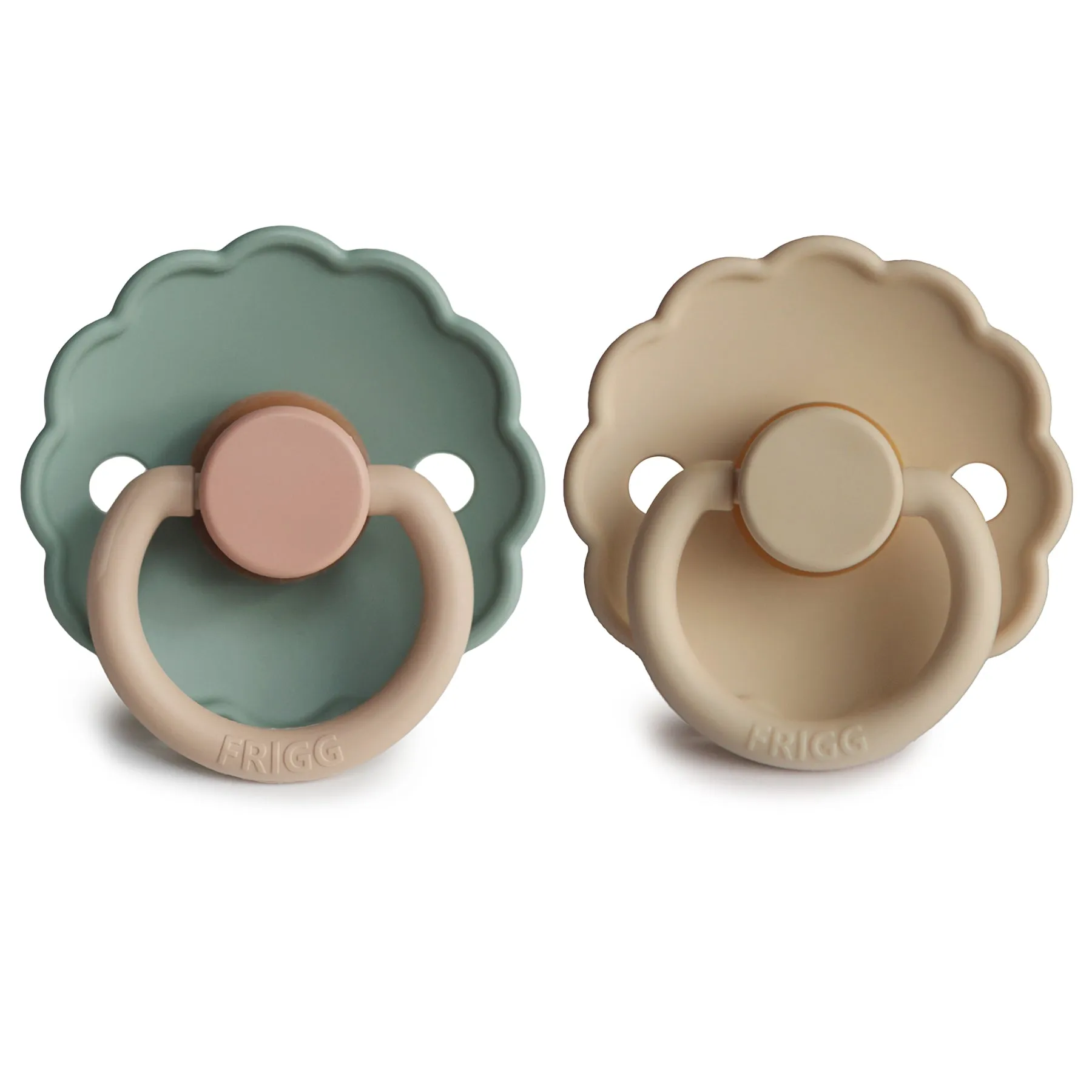 FRIGG Daisy Natural Rubber Baby Pacifier | 2-Pack