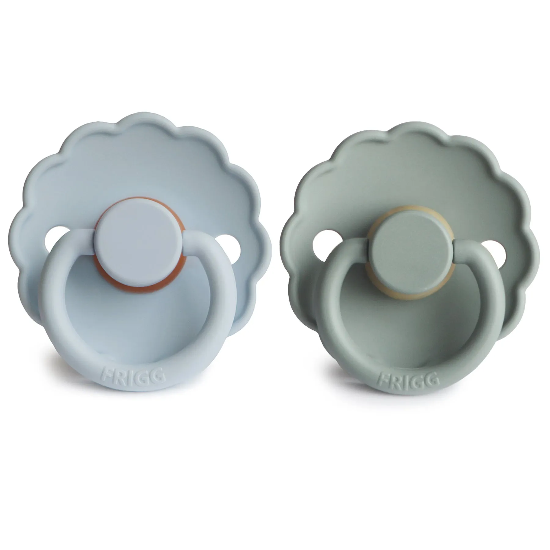 FRIGG Daisy Natural Rubber Baby Pacifier | 2-Pack