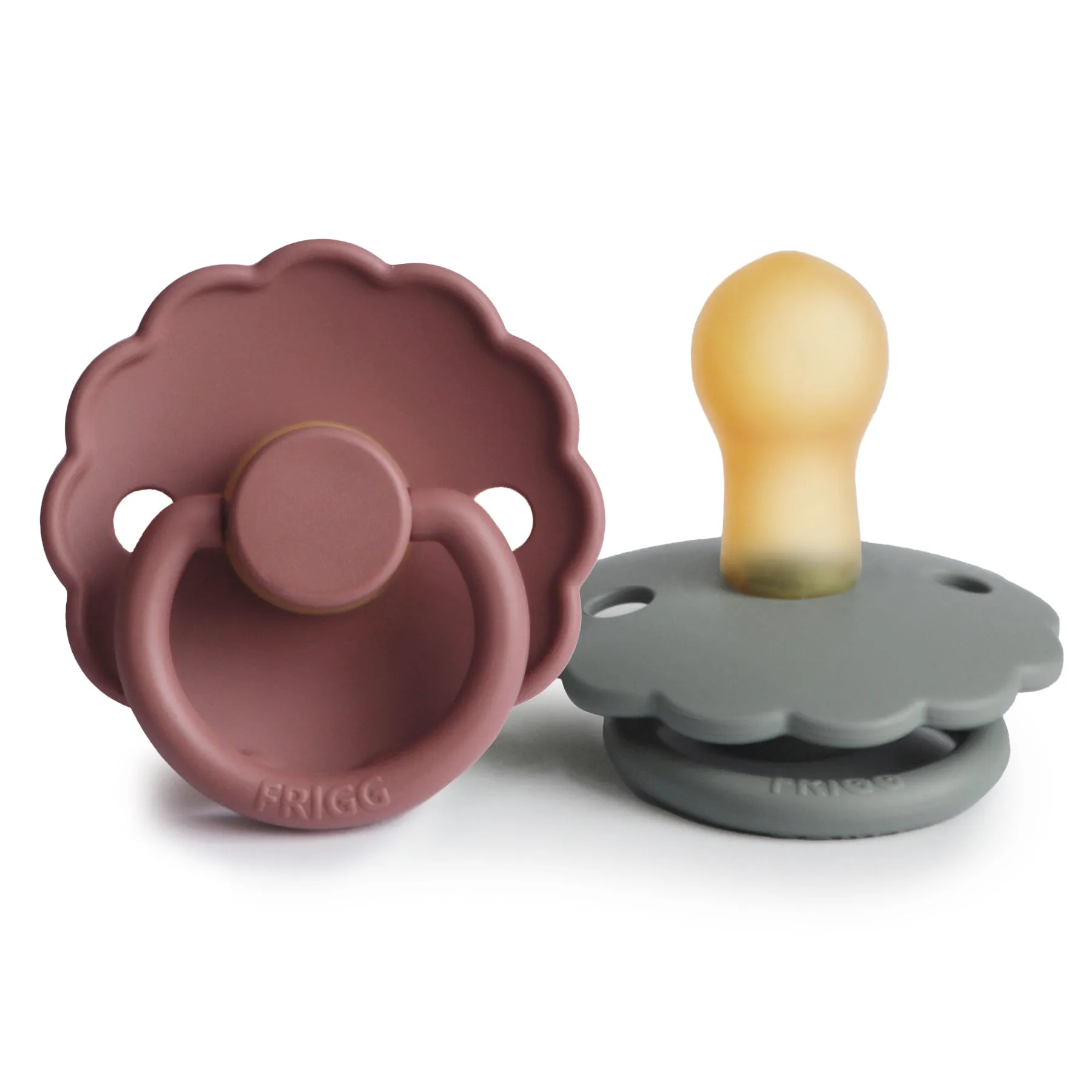 FRIGG Daisy Natural Rubber Baby Pacifier | 2-Pack