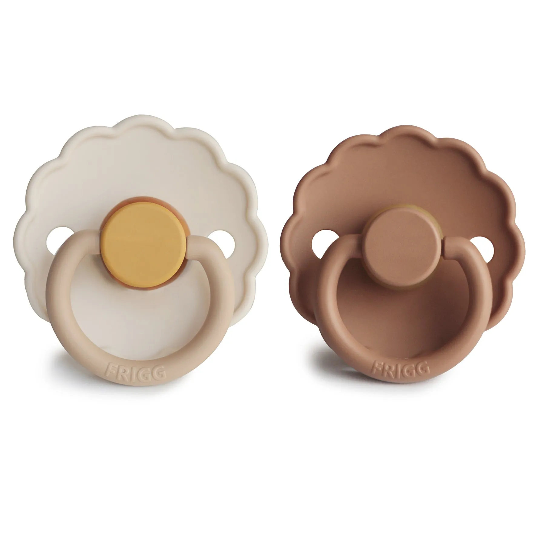 FRIGG Daisy Natural Rubber Baby Pacifier | 2-Pack