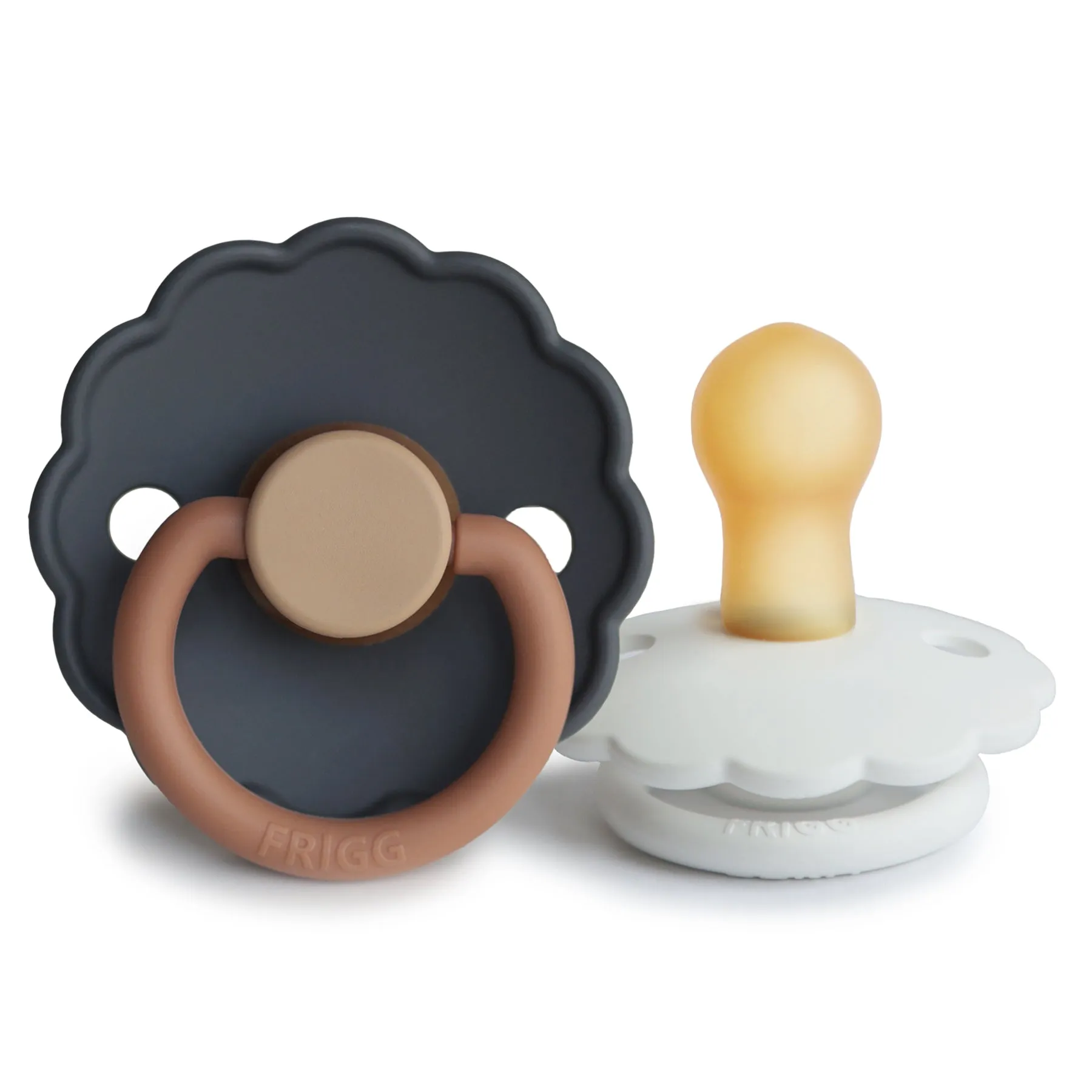 FRIGG Daisy Natural Rubber Baby Pacifier | 2-Pack