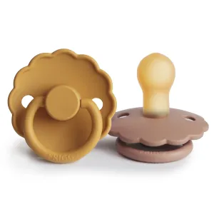 FRIGG Daisy Natural Rubber Baby Pacifier (Rose Gold / Honey Gold)