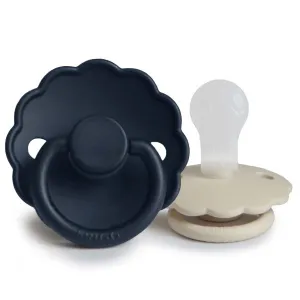 FRIGG Daisy Silicone Baby Pacifier (Dark Navy / Sandstone)